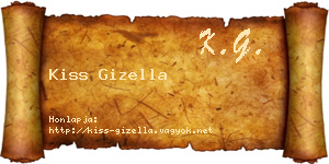 Kiss Gizella névjegykártya
